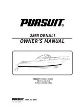 PURSUIT 2003 Denali-2865 Owner's manual