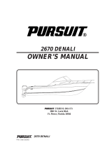PURSUIT 2003 Denali-2670 Owner's manual