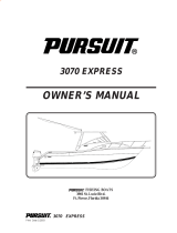 PURSUIT 2003 Express-3070 Owner's manual