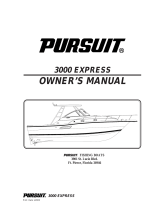 PURSUIT 3000 EXPRESS Owner's manual