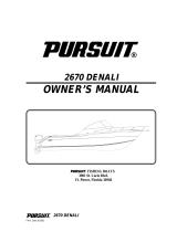PURSUIT 2002 Denali-2670 Owner's manual