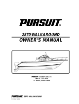 PURSUIT 2870 WALKAROUND Owner's manual