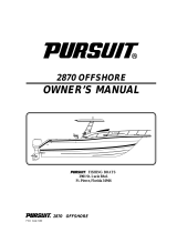 PURSUIT 2002 Offshore-2870 Owner's manual