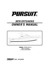 PURSUIT 3070 OFFSHORE Owner's manual