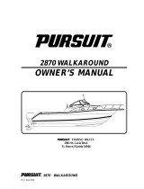 PURSUIT 2870 WALKAROUND Owner's manual