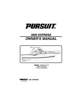 PURSUIT 1998 Express-3000 Owner's manual