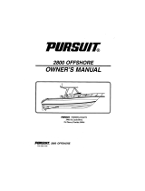 PURSUIT 1997 Offshore-2800 Owner's manual