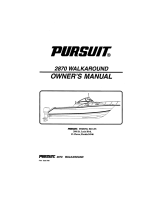 PURSUIT 2870 WALKAROUND Owner's manual