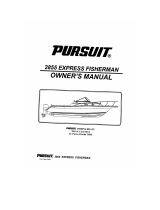 PURSUIT 1994 Express-2855 Owner's manual