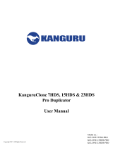 Kanguru Clone 7HDS-PRO / 15HDS-PRO / 23HDS-PRO User manual