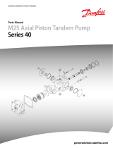 Danfoss Series 40 M25 Axial Piston Tandem Pump Service guide