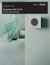 Danfoss GreenCon RC-T2/T4 room thermostat Installation guide