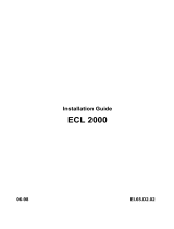 Danfoss ECL 2000 Operating instructions