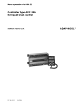 Danfoss Controller type AKC 24A for liquid level control. Vers. 1.0x. AKA 21 Installation guide