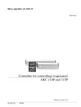 Danfoss Controllers for controlling evaporators AKC 114P and AKC 115P version 1.5x. AKA 21 Installation guide