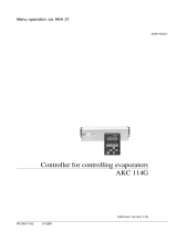 Danfoss Controller type AKC 114G for controlling evaporators. Vers. 1.0x. AKA 21 Installation guide