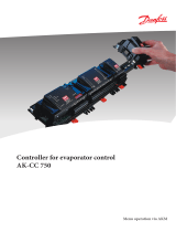 Danfoss Controller for evaporator control AK-CC 750, Menu operation via AKM sw. 6.3x User guide