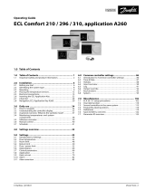 Danfoss ECL Comfort 210 / 296 / 310, A260 Operating instructions