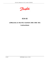 Danfoss ECA 82, LonWorks in the ECL Comfort Operating instructions
