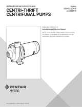 MYERS Centri-Thrift Centrifugal Pumps Owner's manual