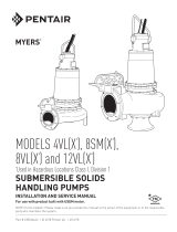 MYERS 4VL(X), 8SM(X), 8VL(X) and 12VL(X) Owner's manual