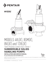 MYERS 4VL(X), 8SM(X), 8VL(X) and 12VL(X) Owner's manual