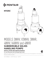 MYERS 3WHV, V3WHV, 3WHR, 4WHV, V4WHV & 4WHR Owner's manual