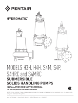 Pentair H3H, H4H, S4M, S4P, S4HRC & S4MRC Submersible Solids Handling Pumps Owner's manual