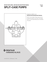 Pentair 1800 Split Case Owner's manual