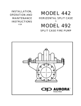 Aurora Horizontal Split Case & Split Case Fire Pump User manual