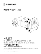 MYERS Aplex Series MA & SC Triplex Pumps Owner's manual