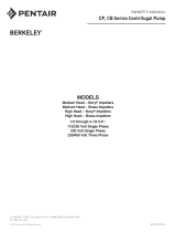 Berkeley CP, CB Series Centrifugal Pump Owner's manual
