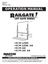 Maxon RCM Operating instructions