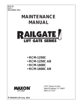 Maxon RCM Maintenance Manual