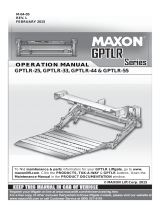 Maxon GPTLR Operating instructions