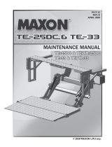 Maxon TE-25DC Maintenance Manual