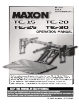 Maxon TE-25/TE-30 Operating instructions