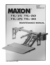 Maxon TE-25/TE-30 Maintenance Manual