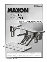 Maxon TE-15/TE-20 Installation guide
