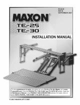Maxon TE-25/TE-30 Installation guide