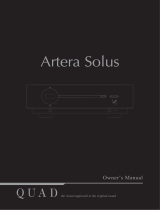 QUAD Artera Solus Owner's manual