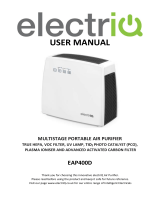 electrio Multistage Portable Air Purifier User manual