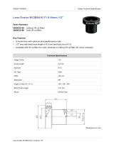 Basler Lens Evetar M12B0416IR F1.6 f4mm 1/2" Datasheet