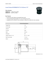 Basler Lens Evetar M13B04218IR F1.8 f4.2mm 1/3" Datasheet