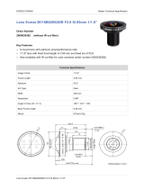 Basler Lens Evetar M118B029528IR F2.8 f2.95mm 1/1.8" Datasheet