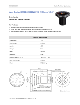 Basler Lens Evetar M118B029528W F2.8 f2.95mm 1/1.8" Datasheet