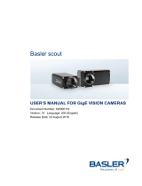 Basler scout GigE - 사용자 설명서 Owner's manual