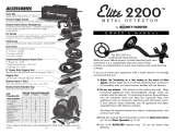 Bounty Hunter Elite 2200 Owner's manual
