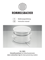 Rommelsbacher EA 1803 User manual