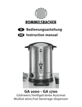 Rommelsbacher GA 1000 Owner's manual